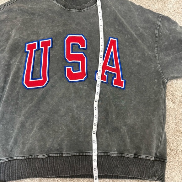 Lelis USA Mineral Wash Crewneck Sweatshirt Sz Medium - Picture 10 of 10